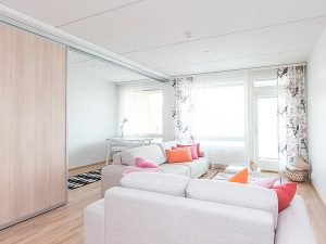 Tilanjakaja olohuoneessa